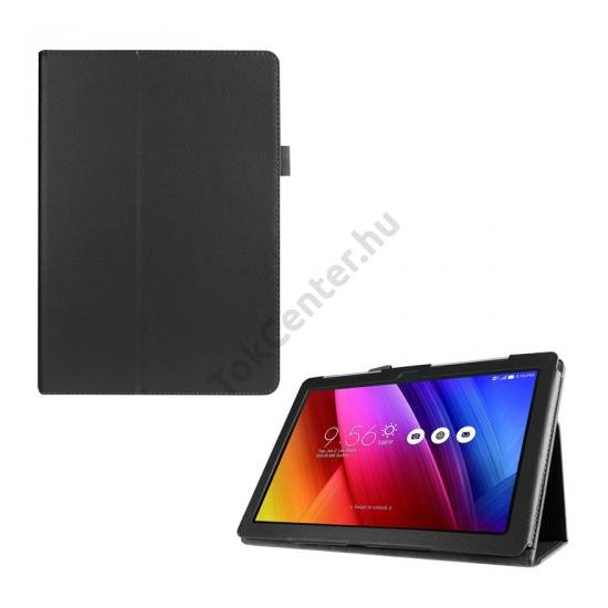 ASUS Zenpad 10 (Z300C) Tok álló, bőr (FLIP, oldalra nyíló, asztali tartó funkció) FEKETE	