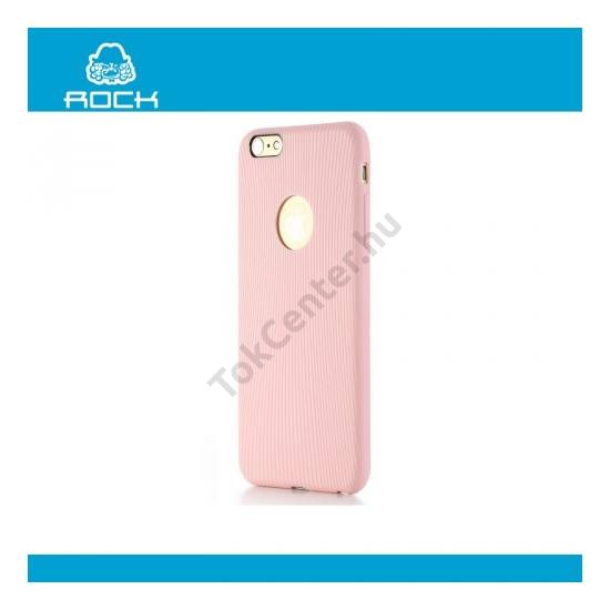 Apple iPhone 6 Plus 5.5`` ROCK MELODY telefonvédő gumi / szilikon (0.4 mm, ultravékony, csíkos) RÓZSASZÍN