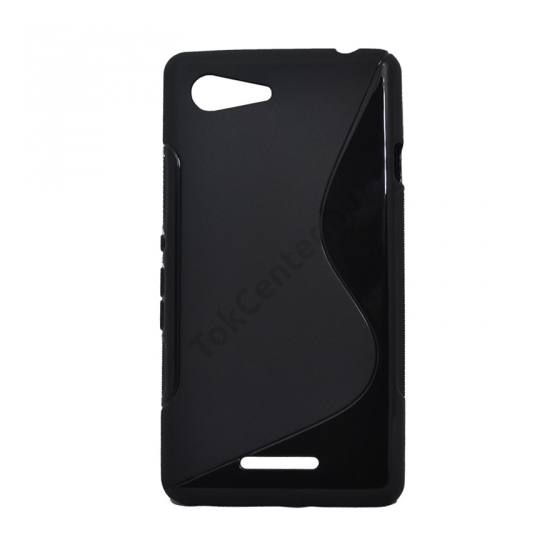 Sony Xperia E3 (D2203) Telefonvédő gumi / szilikon (S-line) FEKETE
