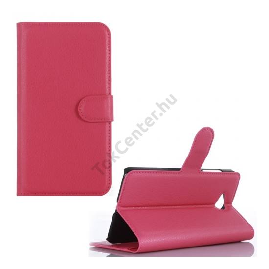 Microsoft Lumia 650 Tok álló, bőr (FLIP, oldalra nyíló, asztali tartó funkció) MAGENTA
