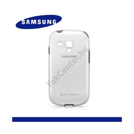 Samsung Galaxy S III. mini (GT-I8190) Műanyag telefonvédő (gumi / szilikon betét) FEHÉR (EFC-1M7BWEGSTD)