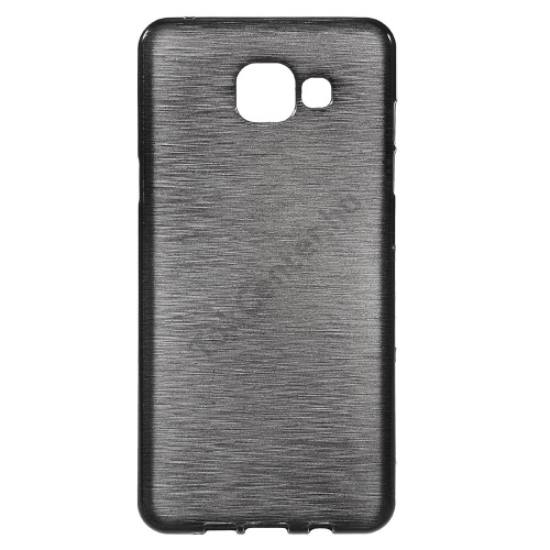 Samsung Galaxy A5 (2016) (SM-A510F) Telefonvédő gumi / szilikon (szálcsiszolt mintázat) FEKETE