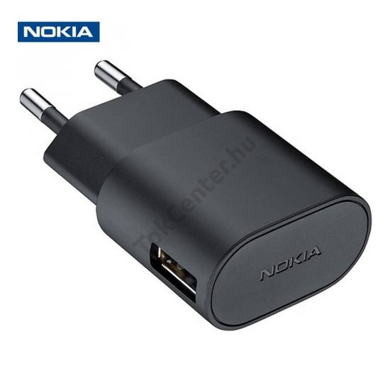 Hálózati töltő USB aljzat (microUSB, 5V / 1000mA, kábel NÉLKÜL) FEKETE