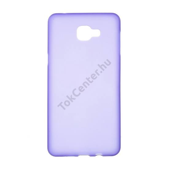 Samsung Galaxy A9 (2016) (SM-A910) Telefonvédő gumi / szilikon (fényes keret) LILA