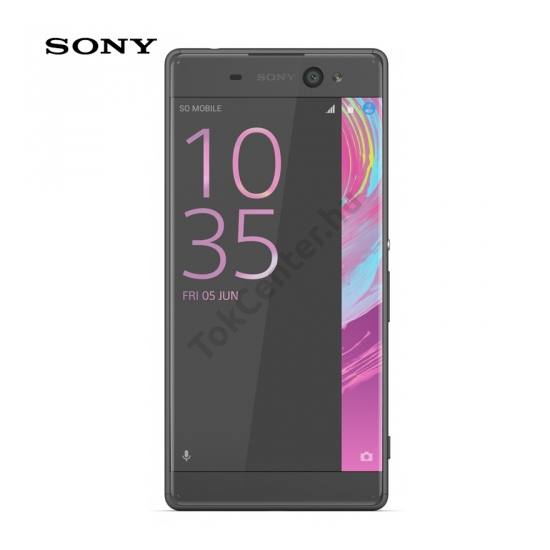 Sony Xperia XA Ultra (F3211) Műanyag telefonvédő (bőrbevonat) FEKETE