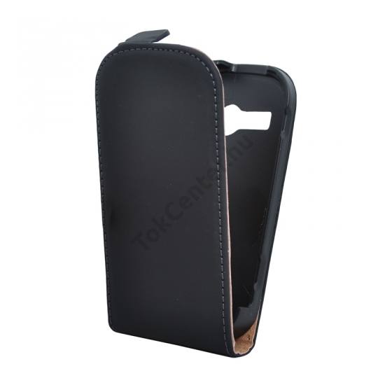 Samsung Galaxy Xcover 2 (GT-S7710) Tok álló, bőr (FLIP, mágneses) FEKETE
