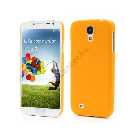 Samsung Galaxy S IV. (GT-I9500) Műanyag telefonvédő (ultravékony) NARANCS
