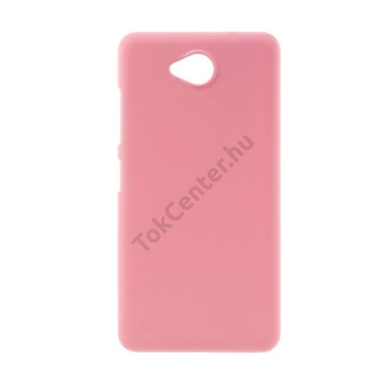 Microsoft Lumia 650 Műanyag telefonvédő (gumírozott) RÓZSASZÍN