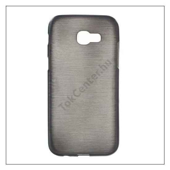 Samsung Galaxy A5 (2017) (SM-A520F) Telefonvédő gumi / szilikon (szálcsiszolt mintázat) FEKETE