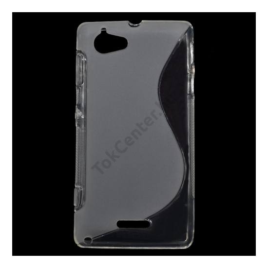 Sony Xperia L (C2105) Telefonvédő gumi / szilikon (S-line) ÁTLÁTSZÓ