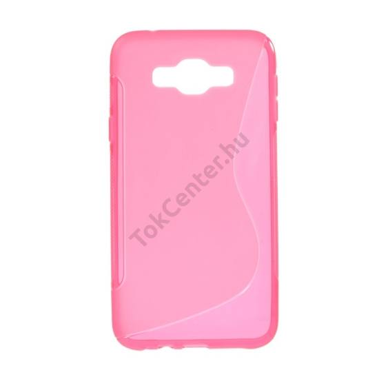Samsung Galaxy E7 (SM-E700) Telefonvédő gumi / szilikon (S-line) RÓZSASZÍN