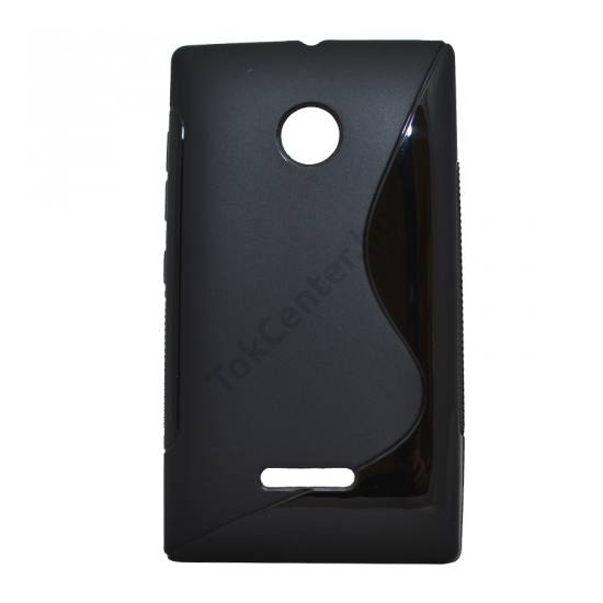 Telefonvédő gumi / szilikon (S-line) FEKETE