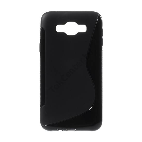 Samsung Galaxy E7 (SM-E700) Telefonvédő gumi / szilikon (S-line) FEKETE