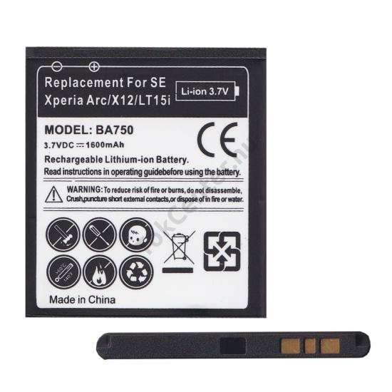 Ericsson XPERIA Arc (LT15i) Akku 1500 mAh LI-ION (BA750 kompatibilis)