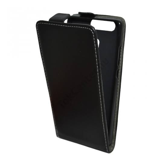 Huawei P9 Tok álló, bőr (FLIP, mágneses) FEKETE