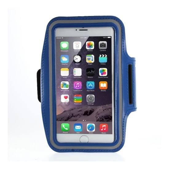 Tok álló, karra rögzíthető, sportoláshoz (iPhone 6 Plus 5.5'' méret) SÖTÉTKÉK