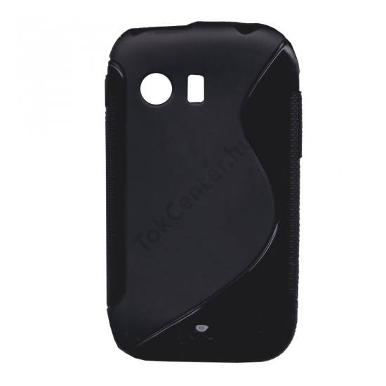 Samsung Galaxy Y (GT-S5360) Telefonvédő gumi / szilikon (S-line) FEKETE