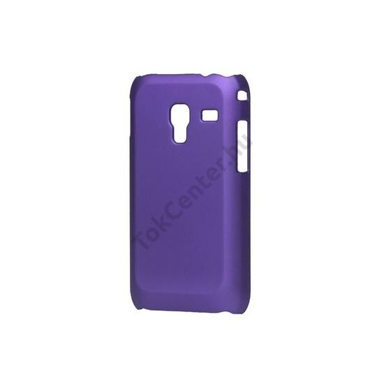 Samsung Galaxy Ace Plus (GT-S7500) Műanyag telefonvédő gumírozott LILA