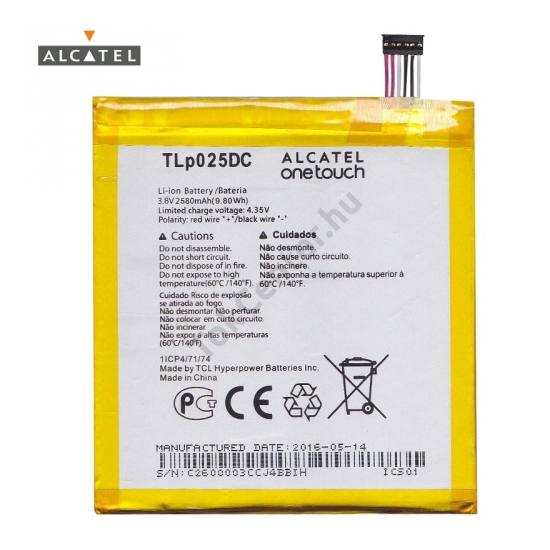 Alcatel Pixi 4 (6) 3G (OT-8050D) Akku 2580 mAh LI-ION