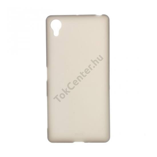 Sony Xperia X (F5121) Telefonvédő gumi / szilikon (fényes keret) FÜSTSZÍNŰ