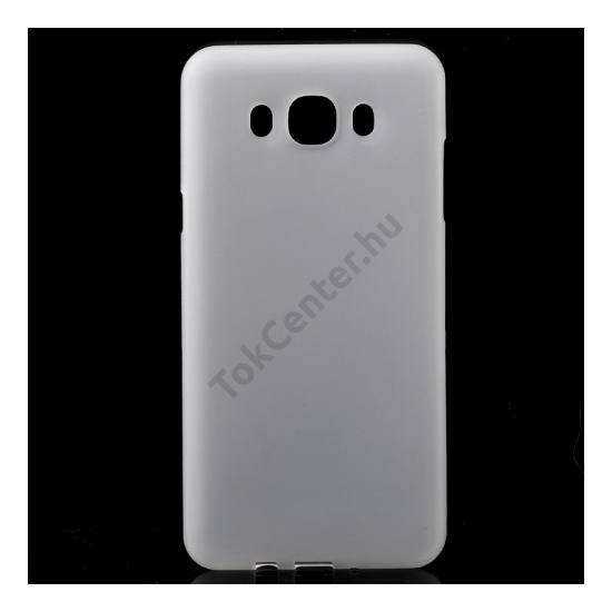 Samsung Galaxy J7 (2016) (SM-J710) Telefonvédő gumi / szilikon (fényes keret) FEHÉR