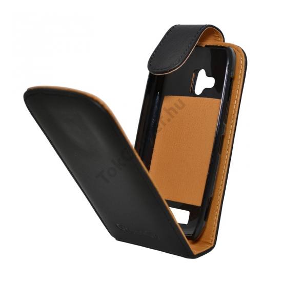 Nokia Lumia 610 Tok álló, bőr (FLIP, mágneses) FEKETE