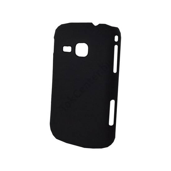 Samsung Galaxy Mini 2 (GT-S6500) Műanyag telefonvédő gumírozott FEKETE