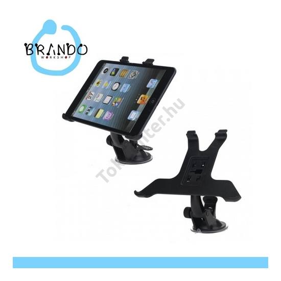 Apple IPAD mini Gépkocsi / autó tartó tapadókorongos (rövid 11cm kar) FEKETE