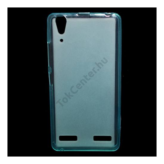 Lenovo A6000 Telefonvédő gumi / szilikon (fényes keret) KÉK