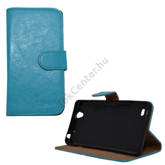 Sony Xperia C4 Tok álló, bőr (FLIP, oldalra nyíló, asztali tartó funkció) VILÁGOSKÉK