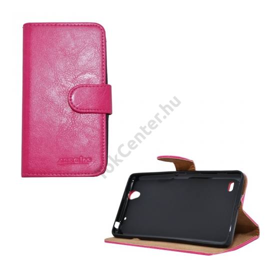 Sony Xperia C4 Tok álló, bőr (FLIP, oldalra nyíló, asztali tartó funkció) RÓZSASZÍN