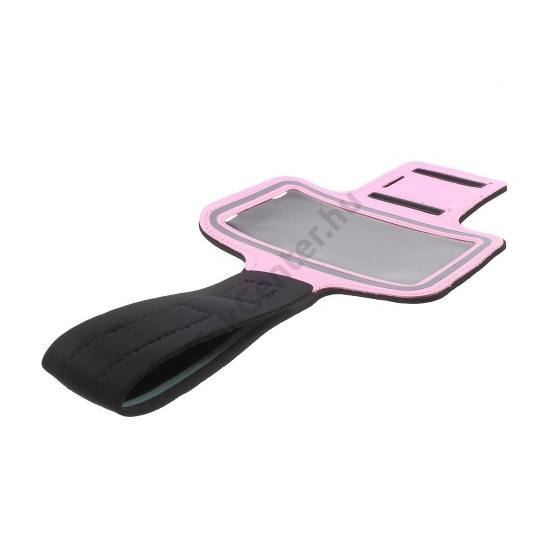 Tok álló, karra rögzíthető, sportoláshoz (Samsung Galaxy S6 SM-G920 méret) RÓZSASZÍN