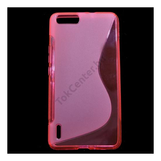 Huawei Honor 6 Plus Telefonvédő gumi / szilikon (S-line) RÓZSASZÍN