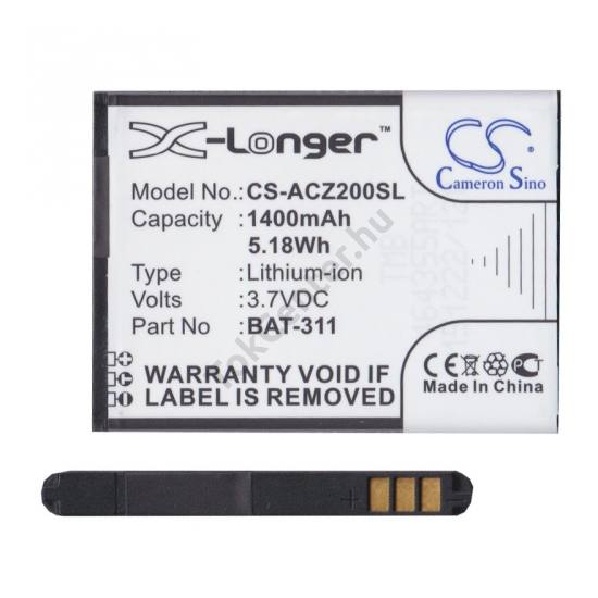 Acer Liquid Z200 Akku 1400 mAh LI-ION (BAT-311 kompatibilis)