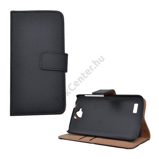 Huawei Honor Holly Tok álló, bőr (FLIP, oldalra nyíló, asztali tartó funkció) FEKETE