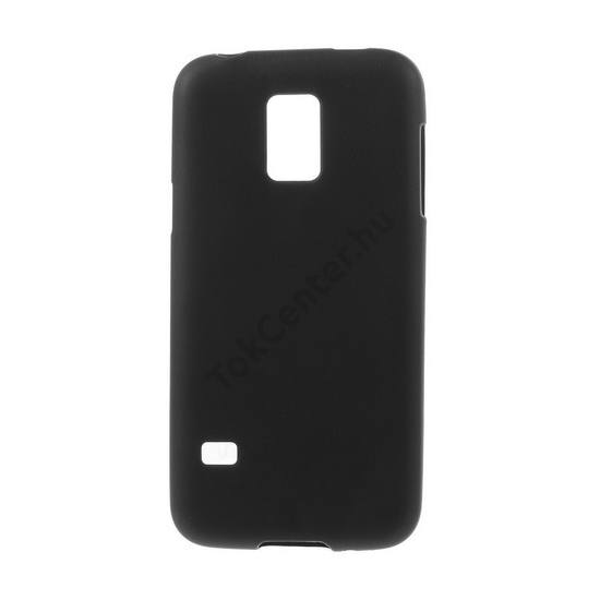 Samsung Galaxy S V. mini (SM-G800) Telefonvédő gumi / szilikon (fényes keret) FEKETE