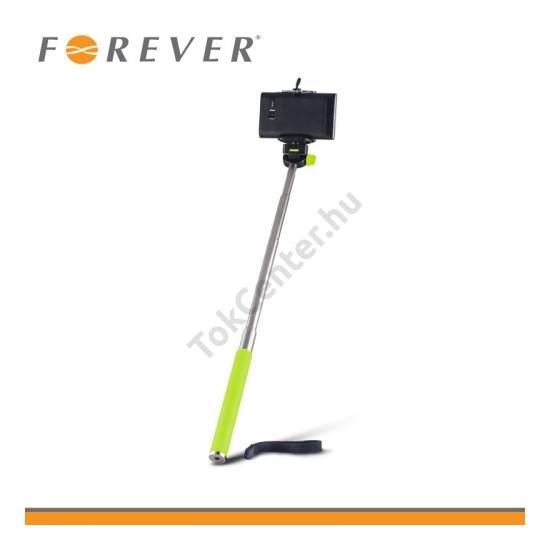 UNIV állítható kézi selfie bot (20-100 cm hosszú nyél, 360°-ban forgatható) ZÖLD