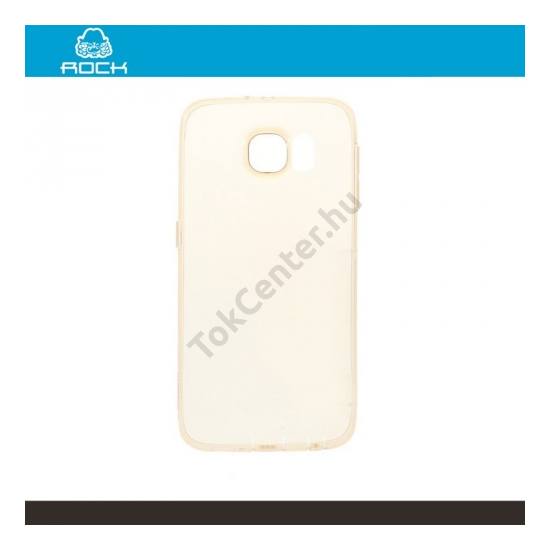 Samsung Galaxy S6 (SM-G920) ROCK telefonvédő gumi / szilikon (ultravékony) ARANY