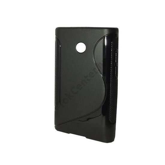 LG Optimus L3 (E400) Telefonvédő gumi / szilikon (S-line) FEKETE