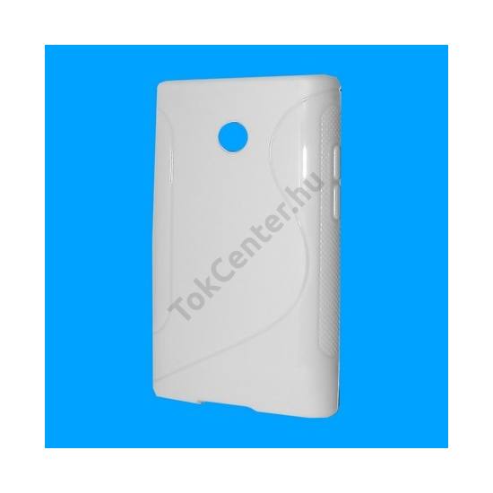 LG Optimus L3 (E400) Telefonvédő gumi / szilikon (S-line) FEHÉR