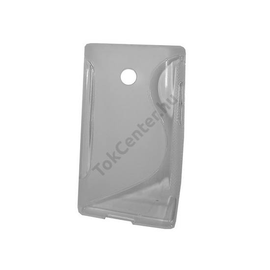 LG Optimus L3 (E400) Telefonvédő gumi / szilikon (S-line) ÁTLÁTSZÓ