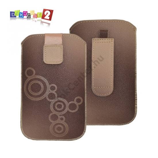 DEKOCASE 2 tok álló (körmintás, kihúzható tépőzár, övre fűzhető, XXXL méret) BARNA	