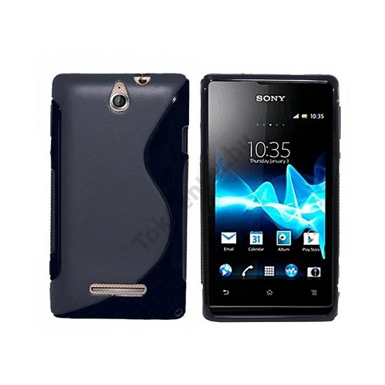 Sony Xperia E (C1505) Telefonvédő gumi / szilikon (S-line) FEKETE