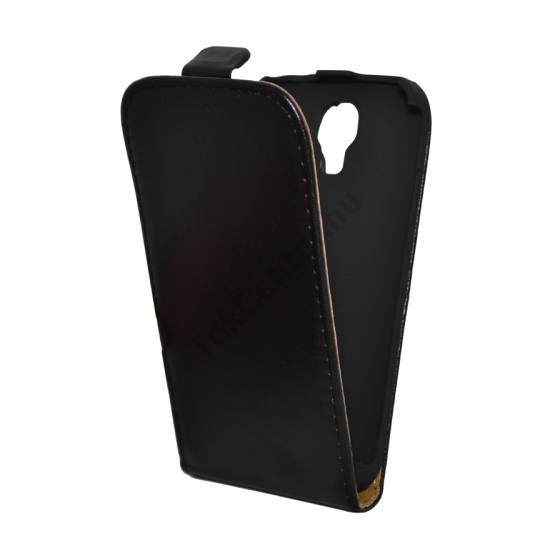 Samsung Galaxy S IV. (GT-I9500) Tok álló, bőr (FLIP, mágneses) FEKETE