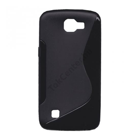 LG K4 (K120e) Telefonvédő gumi / szilikon (S-line) FEKETE