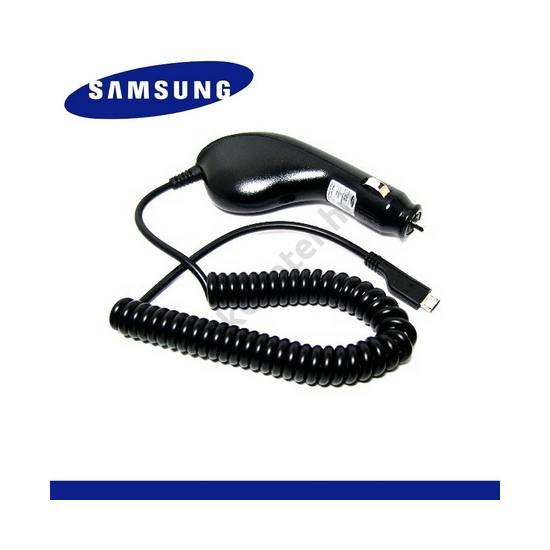 Szivargyújtó töltő/autós töltő (microUSB, 5V / 700 mA) FEKETE