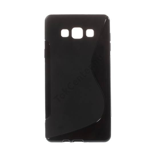 Samsung Galaxy A7 (SM-A700F) Telefonvédő gumi / szilikon (S-line) FEKETE