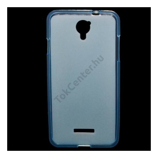 Coolpad Modena (E501) Telefonvédő gumi / szilikon (fényes keret) KÉK