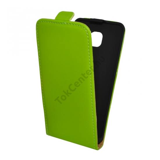 Samsung Galaxy A3 (2016) (SM-A310F) Tok álló, bőr (FLIP, mágneses) ZÖLD