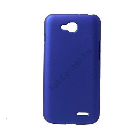 LG L90 (D405N) Műanyag telefonvédő gumírozott SÖTÉTKÉK